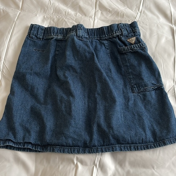 Columbia Vintage Cargo Denim Mini Skirt size small - Picture 2 of 8